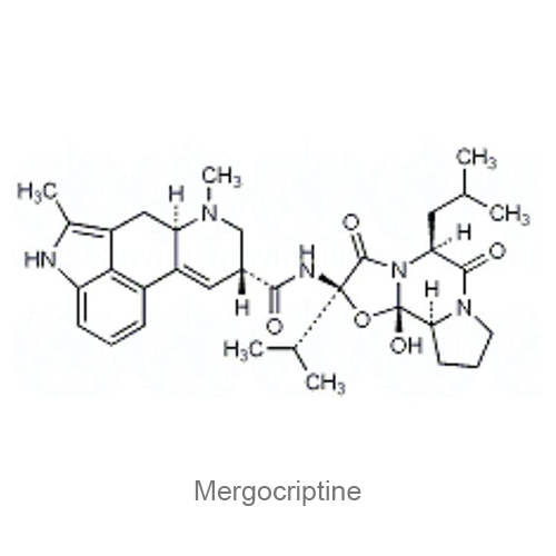 Структурная формула Мергокриптин