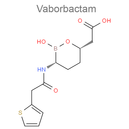 Структурная формула 2 Меропенем + Ваборбактам