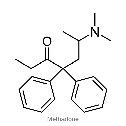Структурная формула Метадон