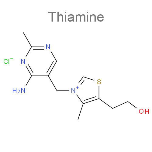 Структурная формула 3 Метамизол натрия + Кофеин + Тиамин