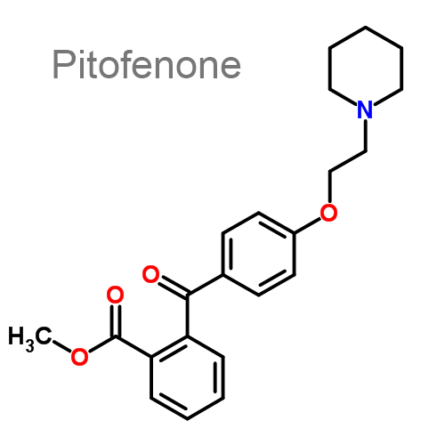 Структурная формула 2 Метамизол натрия + Питофенон + Фенпивериния бромид