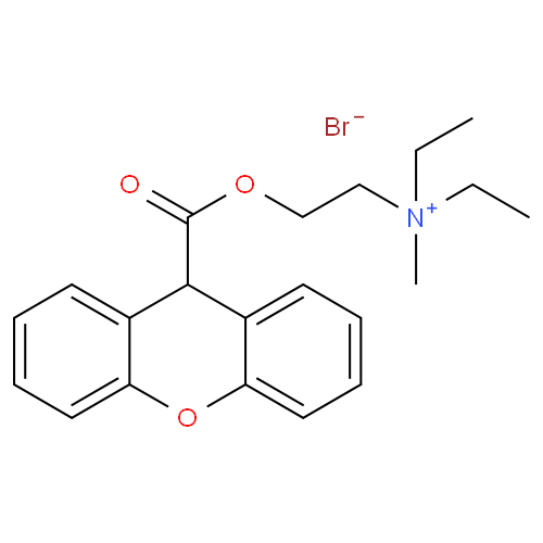 Структурная формула Метантелиния бромид