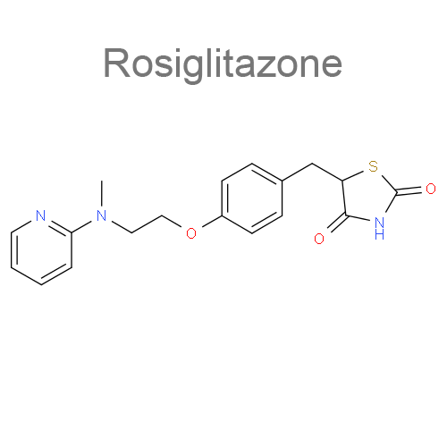 Структурная формула 2 Метформин + Росиглитазон