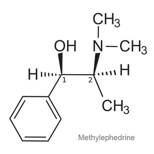 Метилэфедрин структурная формула
