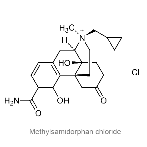 Структурная формула Метилсамидорфана хлорид