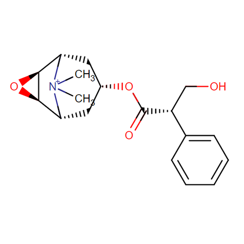 Структурная формула Метилскополамин