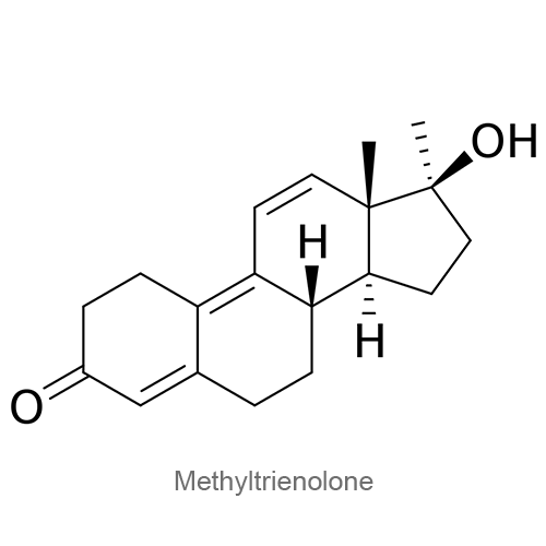 Метилтриенолон структурная формула