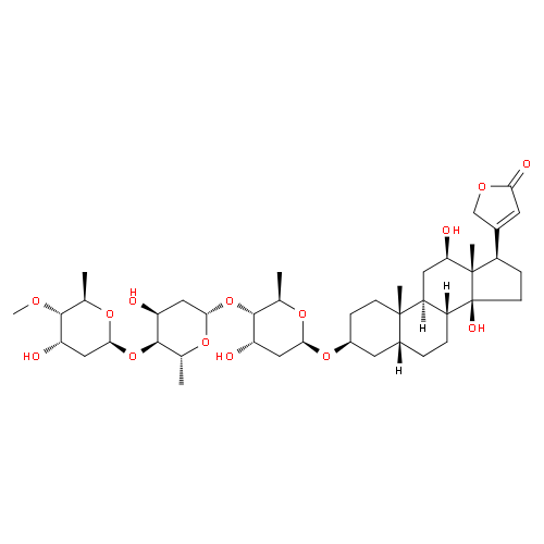 Метилдигоксин структурная формула