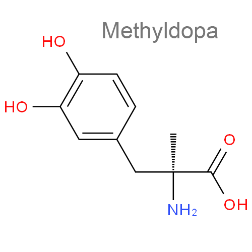 Метилдопа + Гидрохлортиазид структурная формула