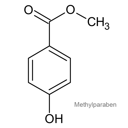 Структурная формула Метилпарабен