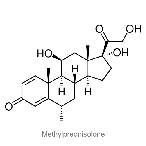 Структурная формула Метилпреднизолон