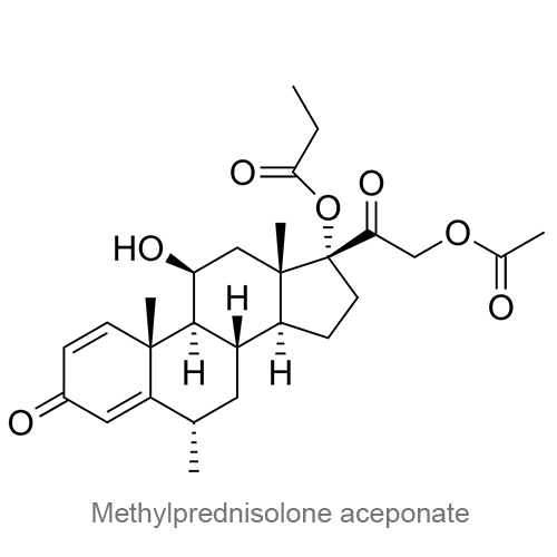 Структурная формула Метилпреднизолона ацепонат