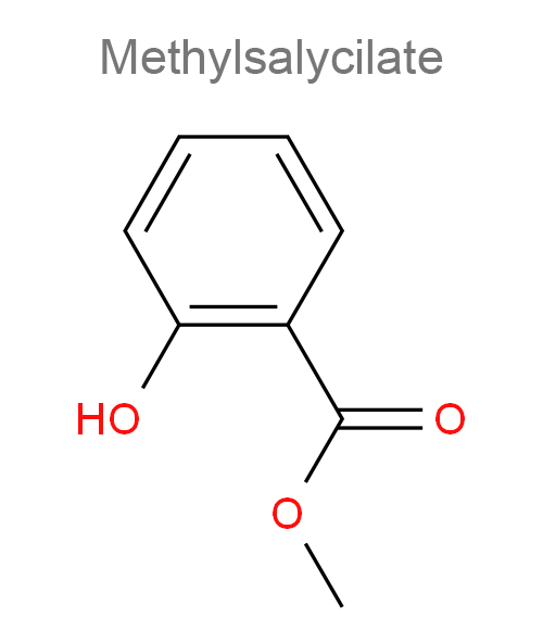 Структурная формула Метилсалицилат + Рацементол