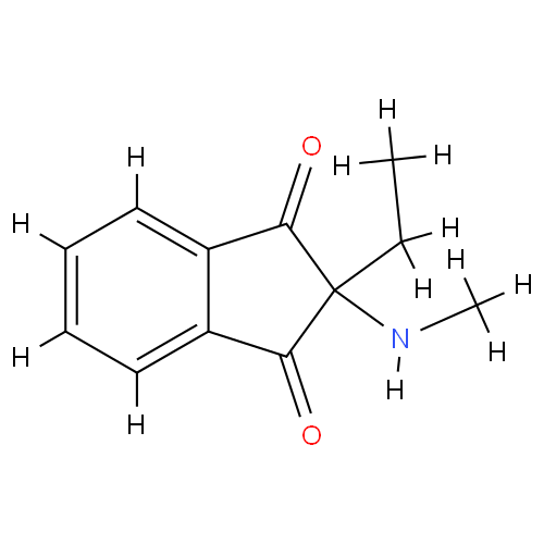 Структурная формула Метиндион
