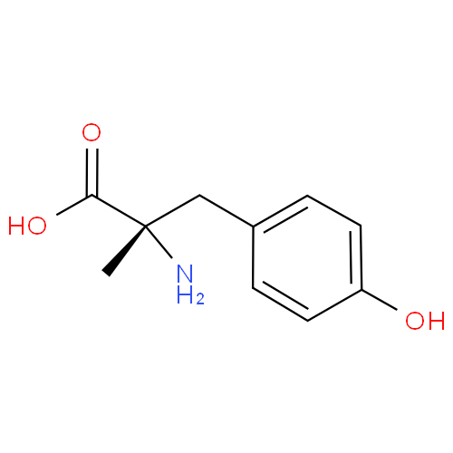 Структурная формула Метирозин