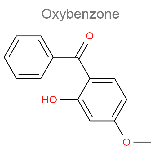 Структурная формула Метоксициннамат + Оксибензон
