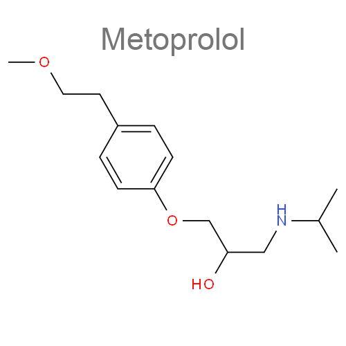 Структурная формула Метопролол + Фелодипин