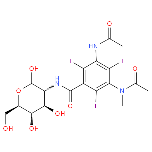 Метризамид структурная формула