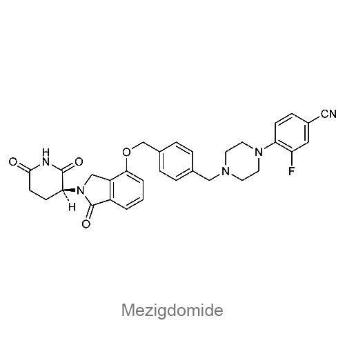 Мезигдомид структурная формула