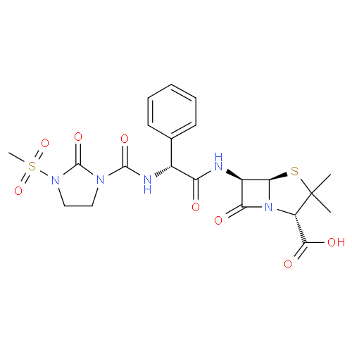 Мезлоциллин структурная формула