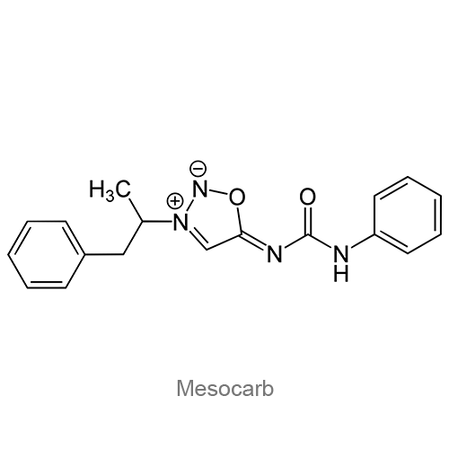 Структурная формула Мезокарб