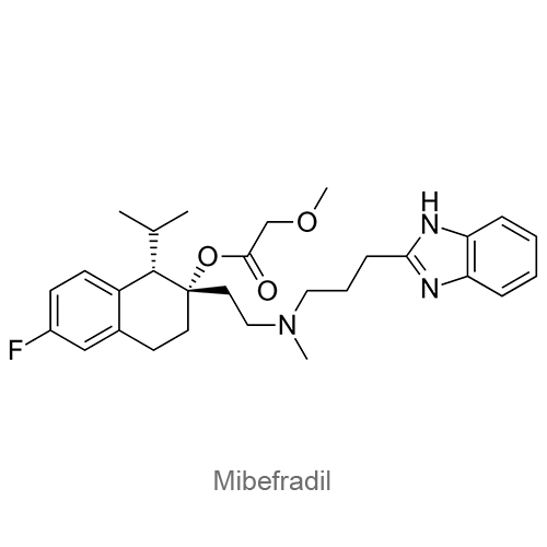 Структурная формула Мибефрадил