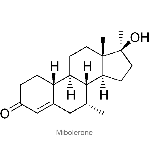 Миболерон структурная формула