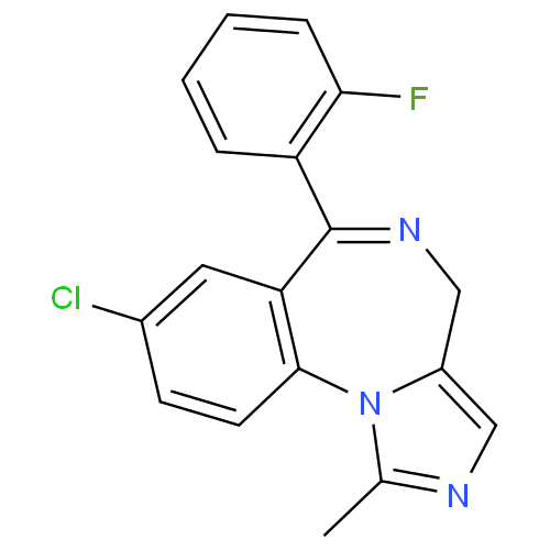 Структурная формула Мидазолам