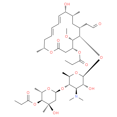 Мидекамицин структурная формула