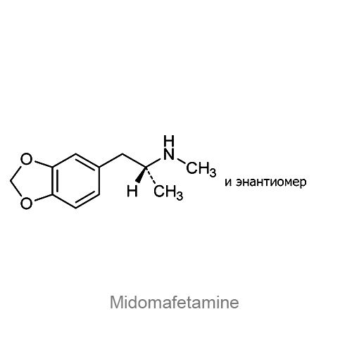 Мидомафетамин структурная формула
