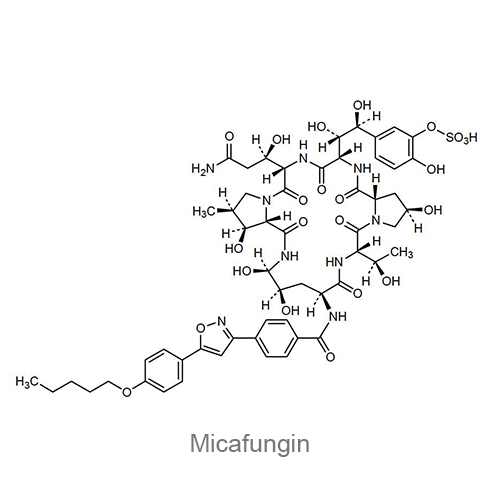 Микафунгин структурная формула