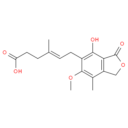 Микофеноловая кислота структурная формула