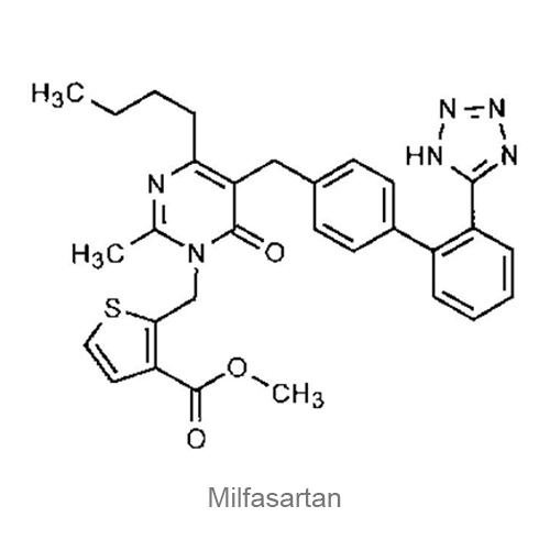 Милфасартан структурная формула