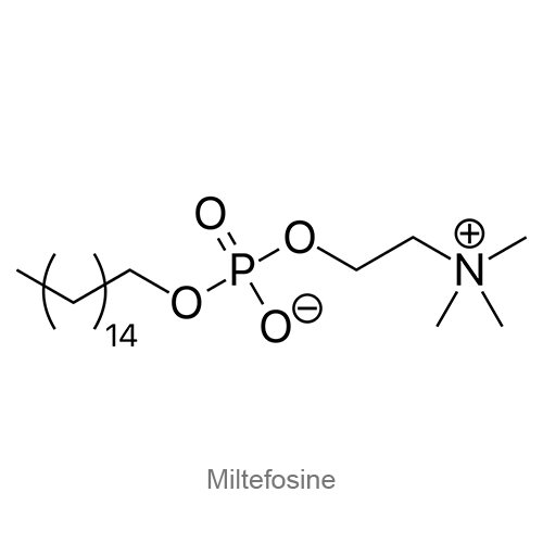 Структурная формула Милтефозин