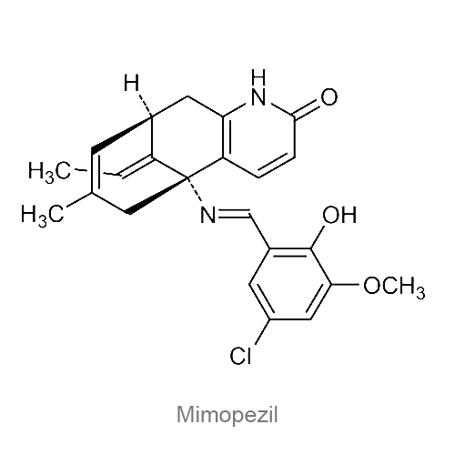 Структурная формула Мимопезил