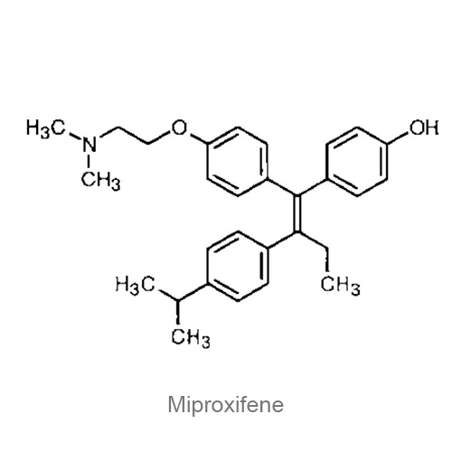 Мипроксифен структурная формула