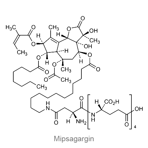 Структурная формула Мипсагаргин