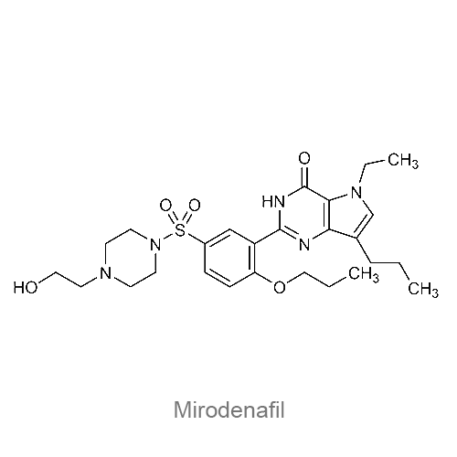 Мироденафил структурная формула
