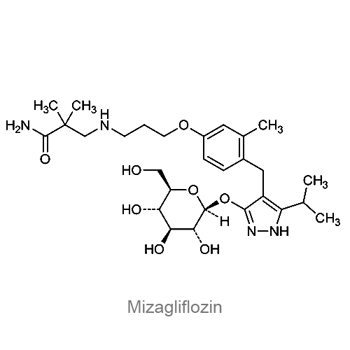 Структурная формула Мизаглифлозин