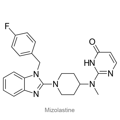 Структурная формула Мизоластин