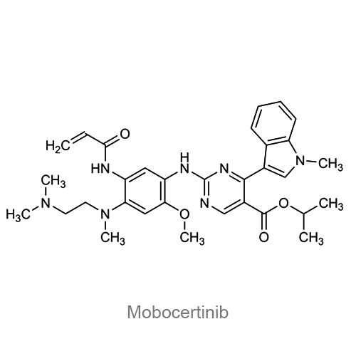 Структурная формула Мобоцертиниб