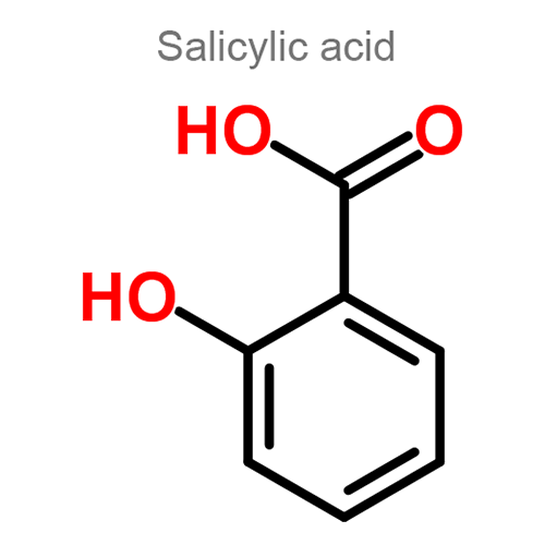 Структурная формула 2 Молочная кислота + Салициловая кислота