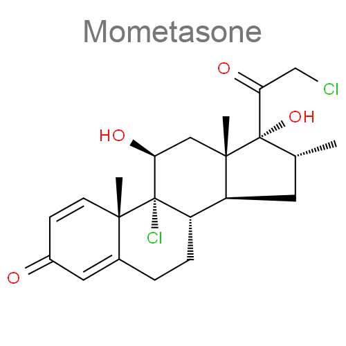 Мометазон + Формотерол структурная формула