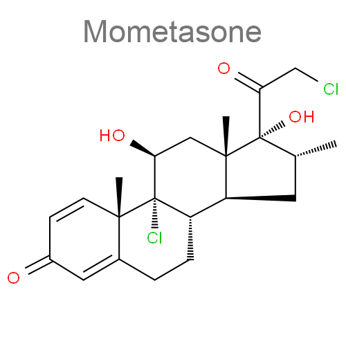 Структурная формула Мометазон + [Гепарин натрия]