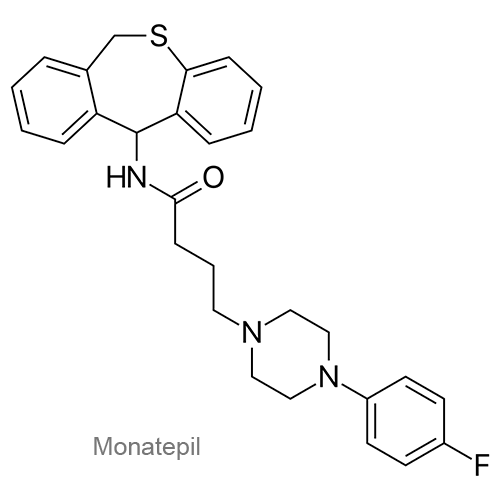 Структурная формула Монатепил