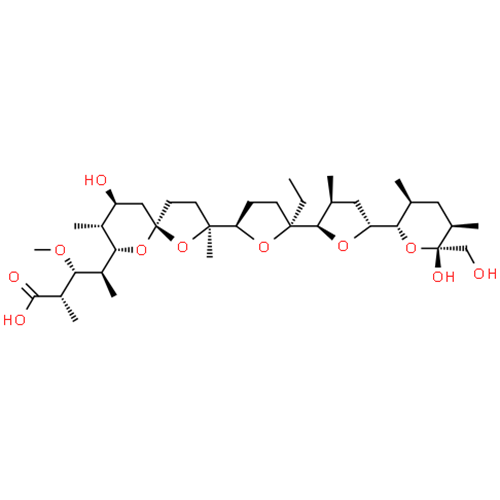 Структурная формула Монензин