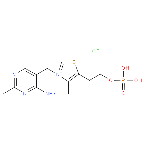 Структурная формула Монофосфотиамин