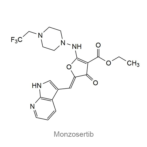 Структурная формула Монзосертиб