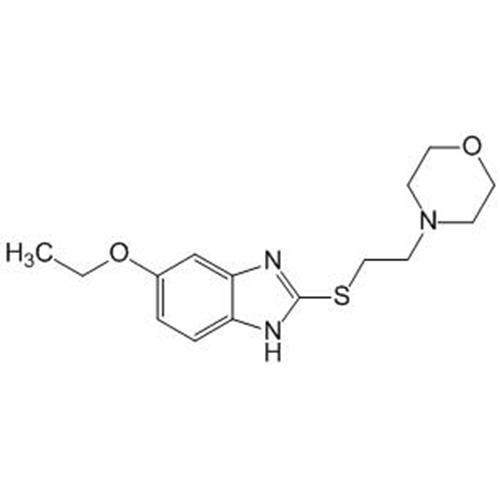 Морфолиноэтилтиоэтоксибензимидазол структурная формула