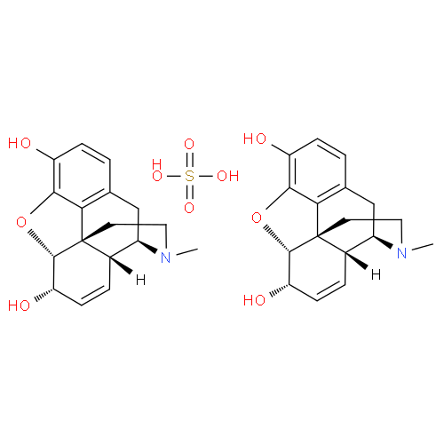 Структурная формула Морфина сульфат